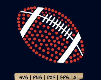 Football Clipart SVG: Game Day Sports Silhouette (Digital Download)