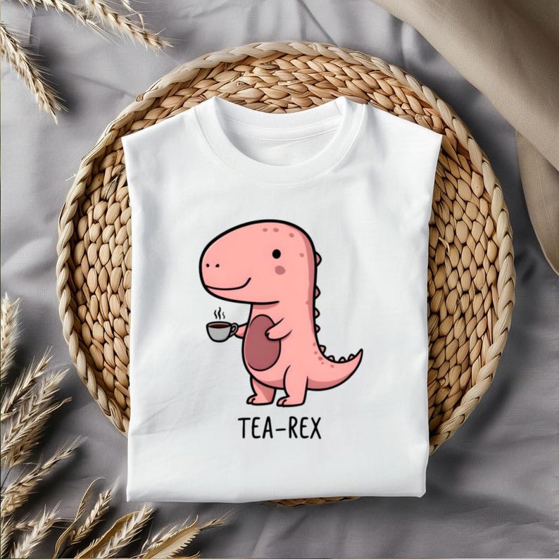 Pink Dinosaur Tea-rex, Tea Rex PNG, Cute Dinosaur Clipart, Dinosaur ...