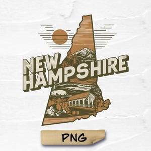 Kaart van New Hampshire png, vectorbestanden van de Verenigde Staten van Amerika, vector van New Hampshire, staat New Hampshire png, shirt van New Hampshire