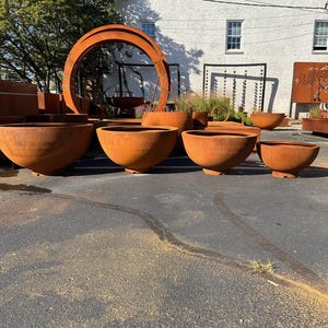 Corten Bowl Planter, Corten Steel Planter, Planter Pot, Outdoor Planter, Garden, Corten Bowl, Round Planter, Water Bowl, Fire pit