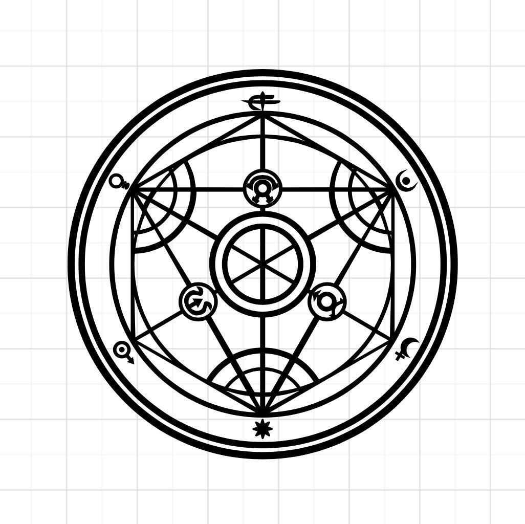 Fullmetal Alchemist Human Transmutation Circle Vinyl