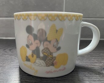 Vintage Disney store child's first Micky and Minnie mouse mug