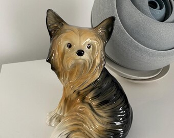 Vintage 1950's Melba Ware Yorkshire Terrier 7" Tall.