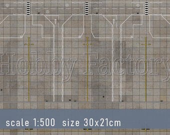 Support de présentoir Civil Airport 1:500 30 x 21 cm (taille A4) PVC 3 mm Impression HD