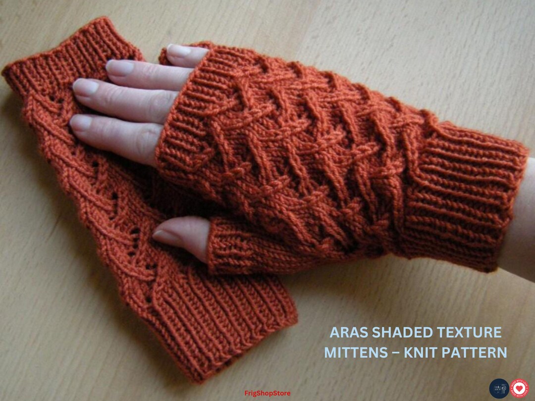 Shaded Texture Mittens Knitting Pattern | Cozy Winter Mittens PDF ...