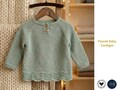 Peanet Baby Cardigan Knitting Pattern • Top-Down Raglan Sweater • Baby & Children Sizes 0–6 Years • Digital PDF Pattern- Cardigan Gift