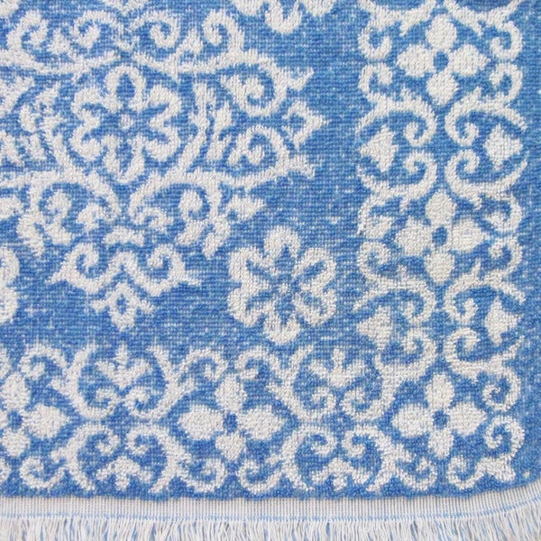 vintage st. mary's bath hand towel (fancy cornflower blue)