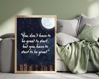 Inspirational Quote Wall Art Uplifting Quote Set Motivational Quotes Home Office Decor Wall Art for Women Office Wall Art