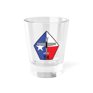 Texas T-6 Plane Shot Glass, Perfect for Pilots, Aviation Enthusiasts, Collectible Drinkware, Airplane Themed Barware, Gift for Aviation