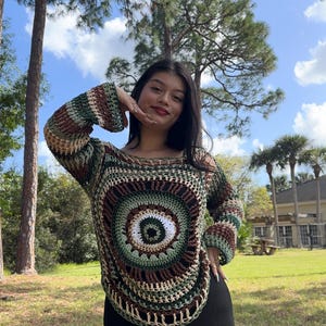Crochet Eye Sweater