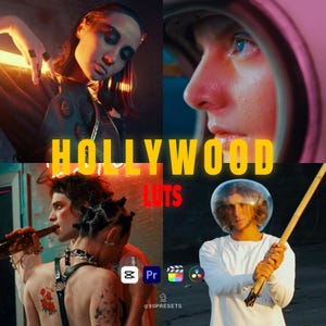 100 LUT di Hollywood per il montaggio video / Color Grading cinematografico, stile hollywoodiano, toni cinematografici / Per DaVinci, Premiere, Final Cut Pro, CapCut