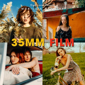 80 35mm Film Lightroom Presets Bundle | Vintage Film Style, Retro, Grainy, Warm,  | Mobile & Desktop | Best For Creators and Bloggers