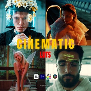 100 Cinematic LUTs for Video Editing | Cinematic Colors , Film Look, Moody Tones | Cube Files for DaVinci, Premiere, Final Cut Pro, CapCut