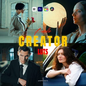 Le 200 migliori LUT per i creatori / Look cinematografici e suggestivi, Look cinematografici, Viaggi, Retro / Color Grading per video, contenuti, YouTube, file Cube