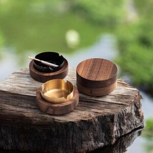best cigarette ashtray Wooden Design Ashtray, Wooden Hand Made Ashtray Best Gift For Christmas,  Cigarette Ashtrays