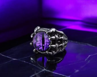 4 Colors Evil Eye Rings – Bold Punk Jewelry for Men and Women, Unique Nightclub Style, Perfect Gift for Him/Her, Trendy Accessories