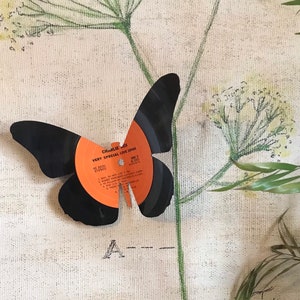 Handmade Monarch Butterfly, Vinyl Record Art, Wall Art, Cottage Core and Boho Decor, Wall Hanging, Garden Art