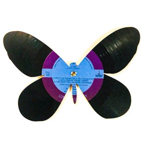 Vinyl Record Wall Art, 3D Butterflies, Large, Set of 2, Music Memorabilia, Butterfly Sculpture, Music Lover Gift image 7