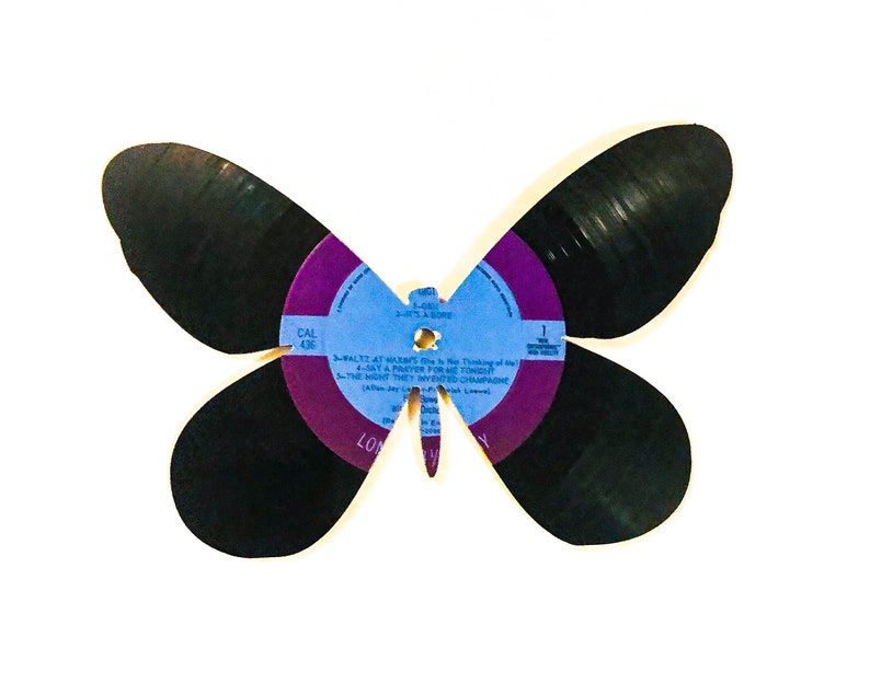 Vinyl Record Wall Art, 3D Butterflies, Large, Set of 2, Music Memorabilia, Butterfly Sculpture, Music Lover Gift image 7