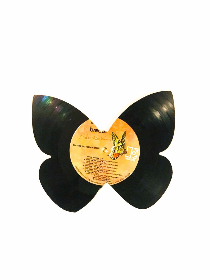 Vinyl Record Wall Art, 3D Butterflies, Large, Set of 2, Music Memorabilia, Butterfly Sculpture, Music Lover Gift image 6