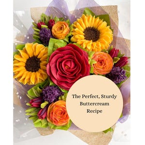 Recept voor botercrème | De perfecte stevige paspelbotercrème | Digitale receptenkaart | Cupcakes, Taarten, Bouqcake