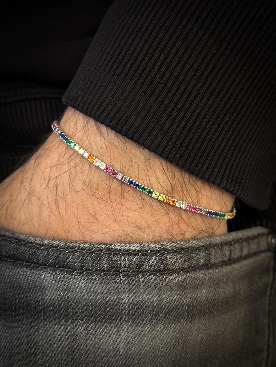 Bracelet Femme BIMBO – Strass, Cristaux Zirconium – Ambre – Simili Cuir – Neuf