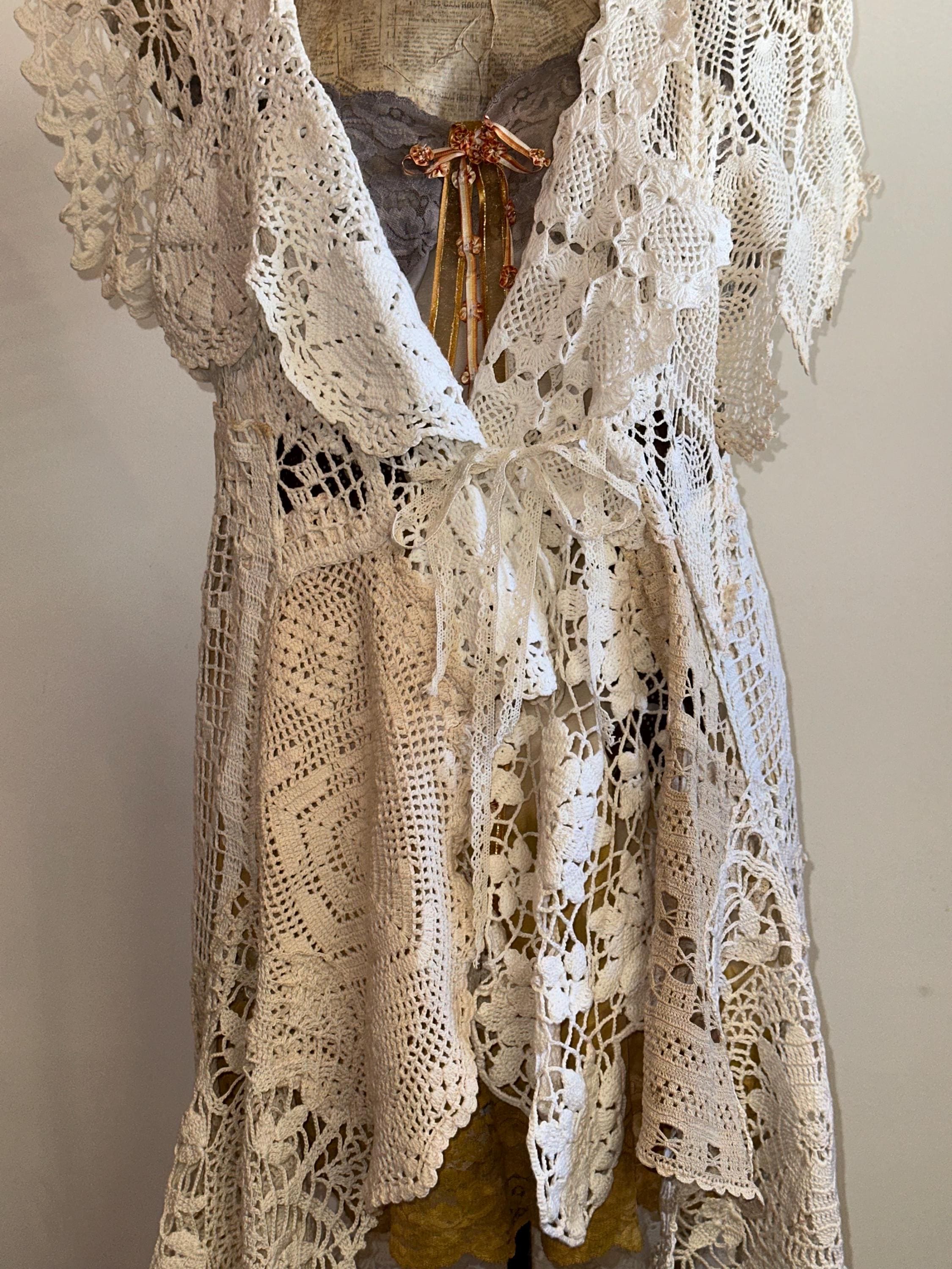 Upcycled Doily Dress - Etsy