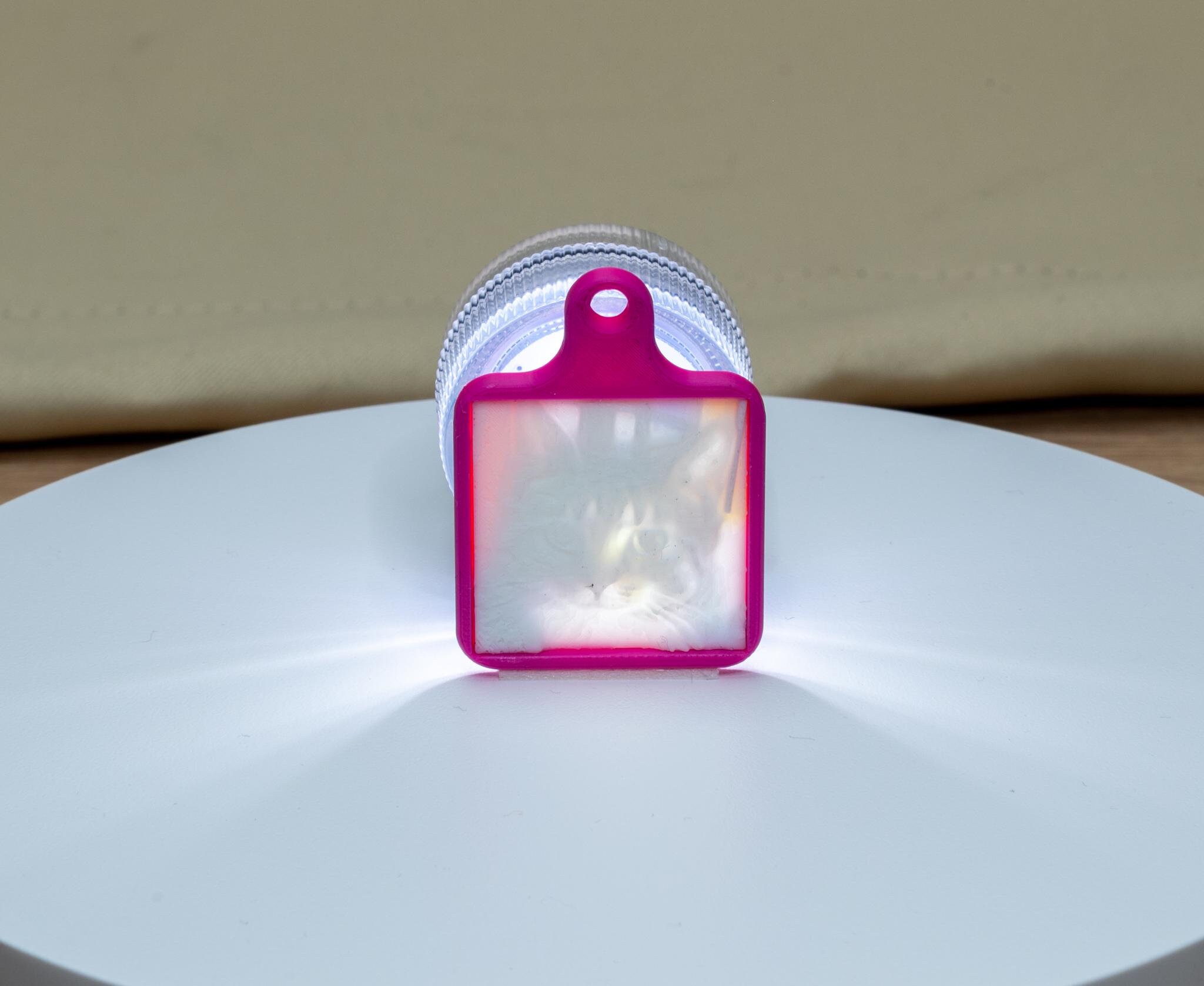 Keychain personalized with Lithophane, individual, unique,