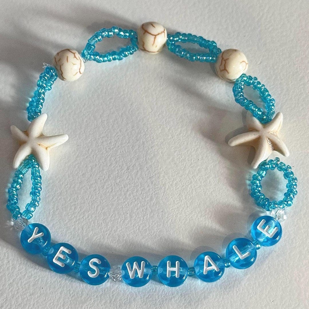 Funny “yes Whale!” Friendship Bracelet - Etsy