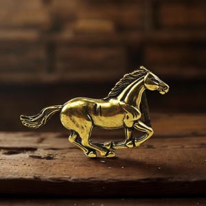 Riemgesp rennend paard, westerse paardensportstijl, galopperende cowboygesp, Spirit of Freedom-cadeau, messing of zilver, ALLEEN GESP