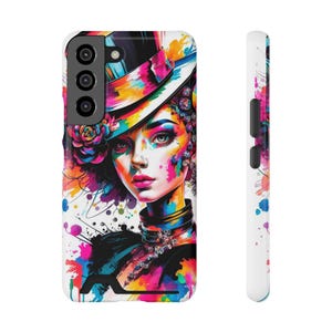 Funda minimalista para teléfono con tarjetero - Funda minimalista para teléfono con tarjetero para un estilo atemporal.