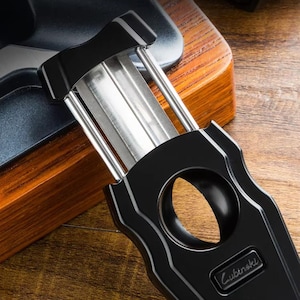 The Caza V Precision Cigar Cutter & Punch | Heavy-Duty Stainless Steel, Compact And Stylish