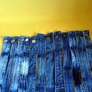 Denim Belt Bundle – Set of 12 Upcycled Jean Waistbands
