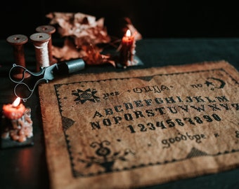 Primitive Ouija Board Cross Stitch Pattern