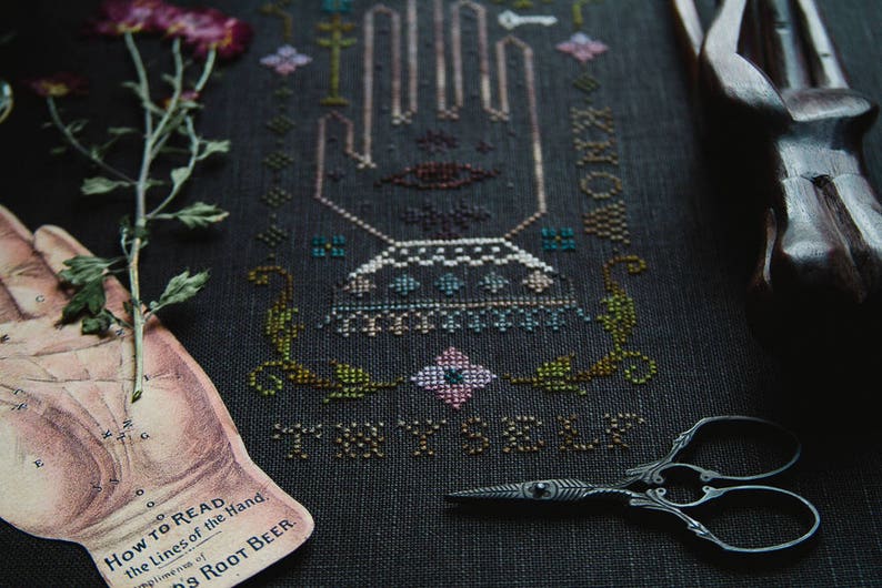 Know Thyself Primitive Cross Stitch Pattern