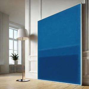 Mark Rothko Blue Rothko Canvas Wall Art Print, Abstract Color Field Painting, Minimalist Modern Canvas Wall Art Home Decor