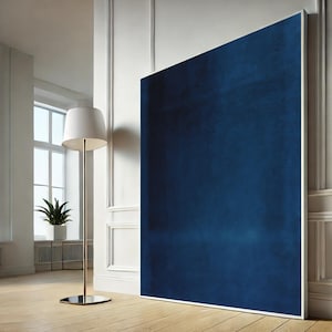 Mark Rothko Blue Rothko Canvas Wall Art Print, Abstract Color Field Painting, Minimalist Modern Canvas Wall Art Home Decor