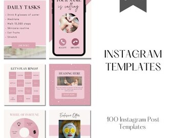 Make Your Instagram Shine with 100 Stunning Post Templates!