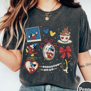 Vintage Cartoon Sorcerer Comfort Colors T-shirts, Fantasmic Mouse Magic Wizard Shirts, Magic Balloon Mouse Coquette Bow, Magic Show Est 1992