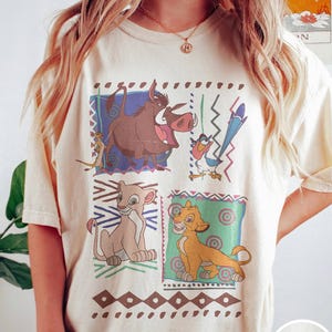 Vintage 90s Disney Lion King Simba And Timon Comfort Colors Shirt, Vintage Lion King Shirt, Hakuna Matata Retro Shirt, Disney Family Shirts