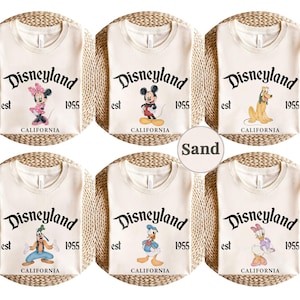 Retro Disneyland Est 1955 Shirt, Disney All Characters Shirt, Mickey And Friends Shirt, Disney Group Shirt, Disney Family Shirt, Disney Trip