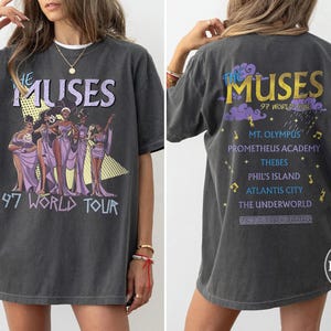 Retro Disney Hercules The Muses 97 World Tour Comfort Color Shirt, Retro Disney Hercules Diva The Muses Song Concert, Disney Girl Trip Shirt