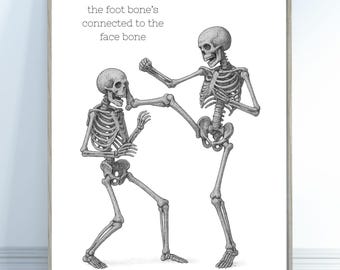Foot Bone Funny Halloween Decor Art