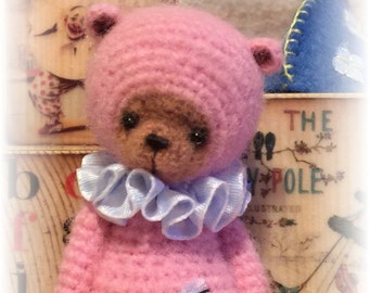 Miniature Thread Artist Crochet Teddy Bear PATTERN for Maggie by Joanne Noel of Bayou Bears