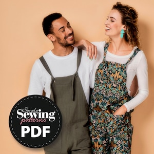 Patrón de costura Ultimate Dungarees: Monos de género neutro (patrón PDF)