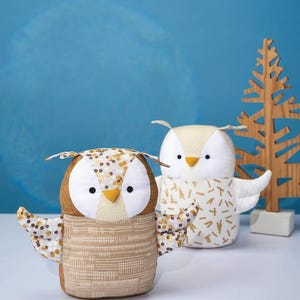 PDF Owl Toy Pattern, PDF Pattern, Digital Pattern, Sewing Pattern, Soft Toy, Instant Download, Plushie, Toy Making, Night Owl, Baby Gift