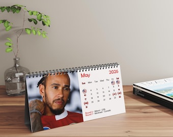 2026年 ルイス・ハミルトン 卓上カレンダー | 2026年 卓上カレンダー | ルイス・ハミルトン | F1カレンダー | F1ギフト | F1レースカレンダー