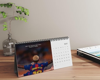 2026 Lamine Yamal Tischkalender | 2026 Tischkalender | Lamine Yamal | Spanische Spielerin | Fußball-Kalender | Fussball Poster