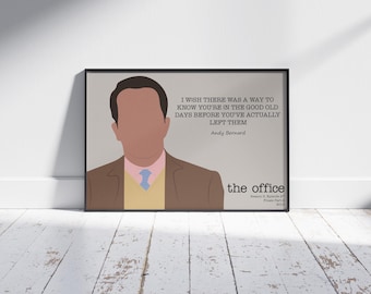 Andy Bernard | The Office Poster | The Office | TV Series Poster | Minimalist TV Series Poster | Custom Poster | Wall Art Print
