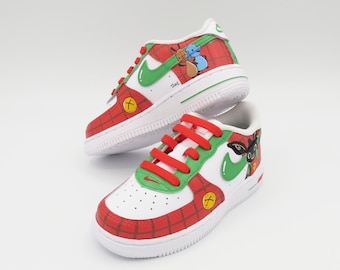 Nike Air Force 1 kids/boys custom cartoons for kids